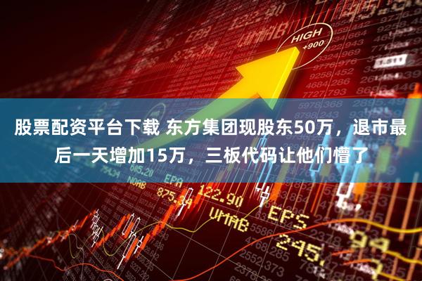 股票配资平台下载 东方集团现股东50万，退市最后一天增加15万，三板代码让他们懵了